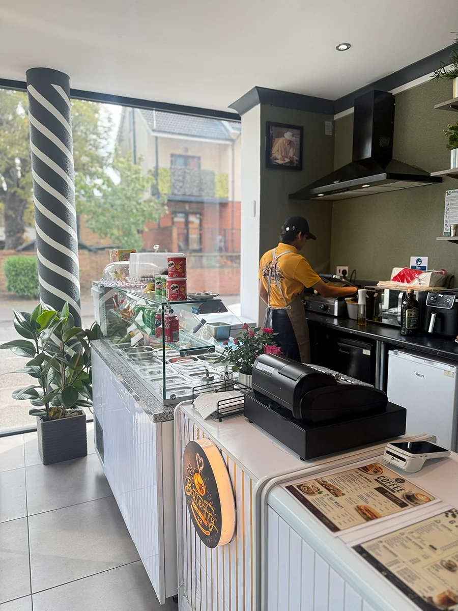 Premium cafe counter and coffee bar
