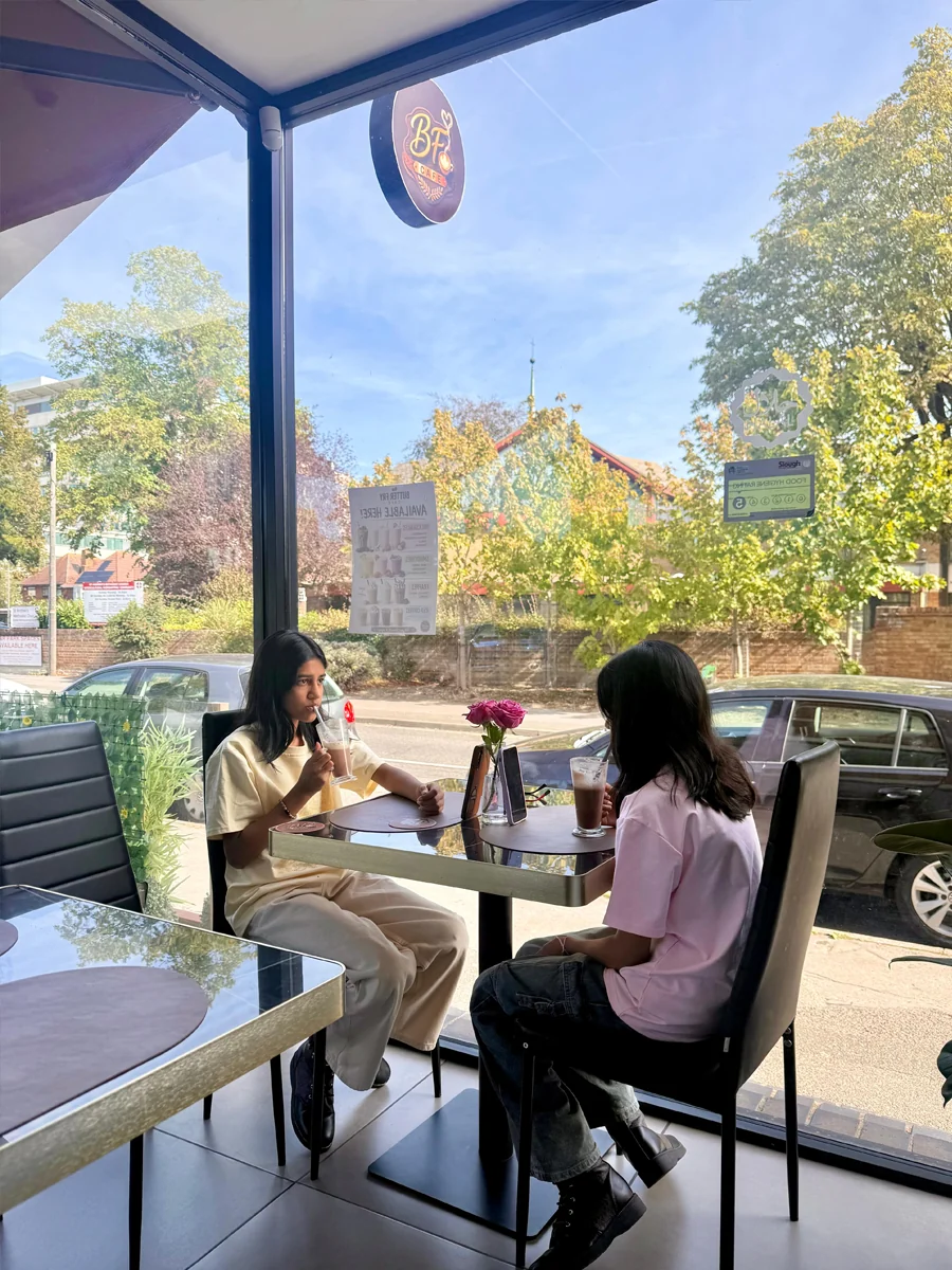 Modern restaurant and cafe tables