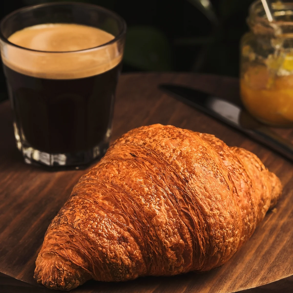 Croissant and Coffee